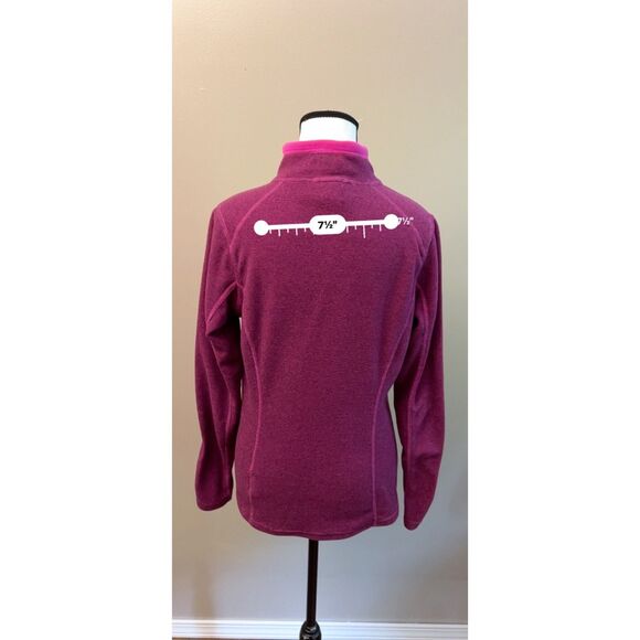 The North Face fleece 1/4 zip pullover in magenta. Size M. - Picture 4 of 9